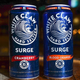 Product shot of White Claw Surge Cranberry and White Claw Surge Blood Orange